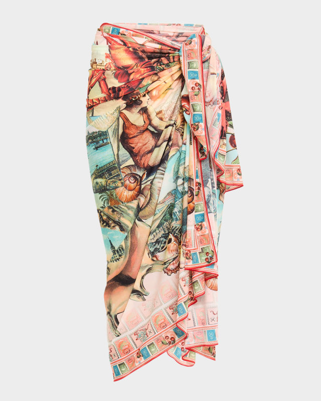 Notes From the Road Long Sarong Coverup